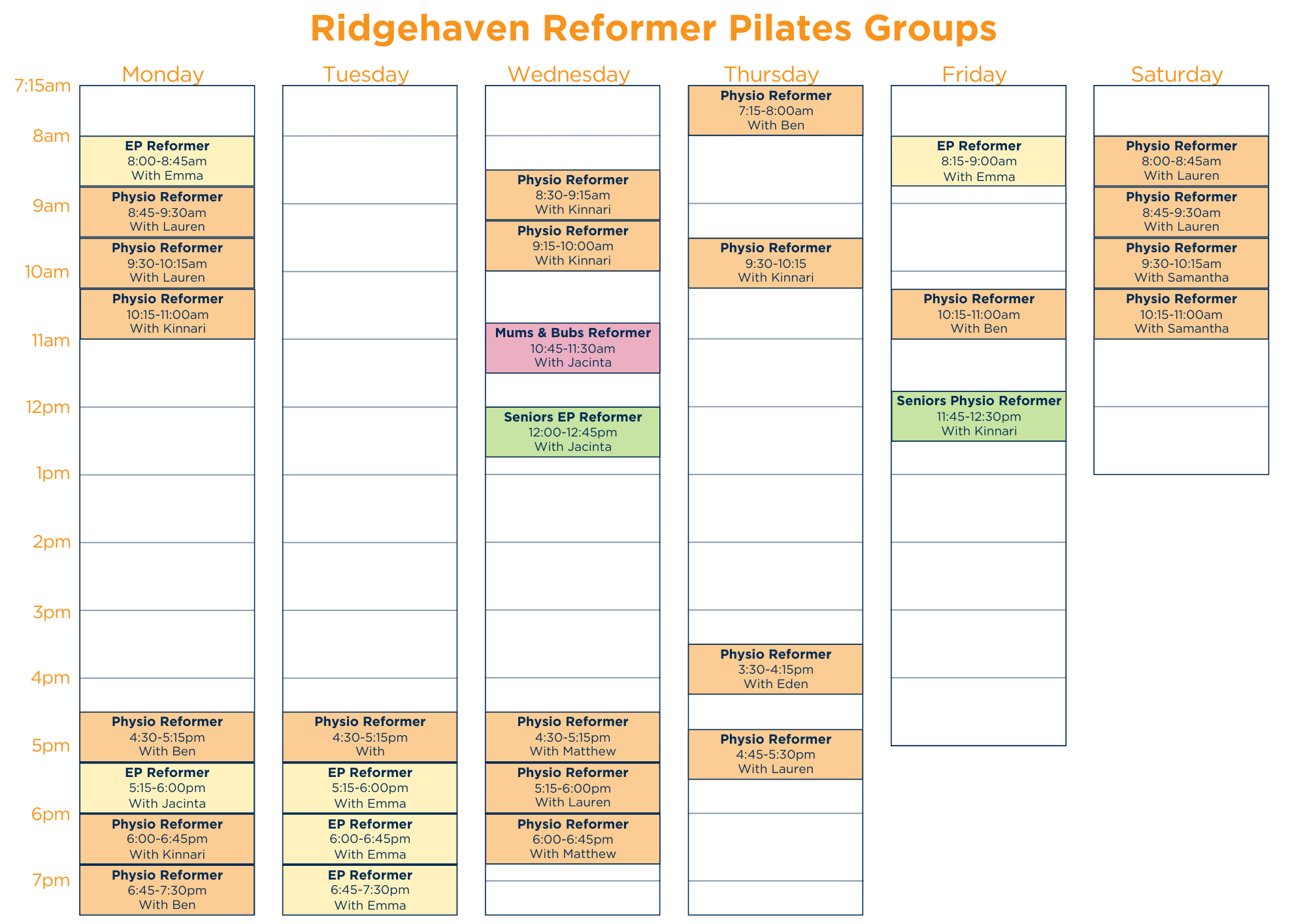 Reformer Pilates timetable Ridgehaven Pelican Plaza Mums and Bubs reformer Seniors reformer Womens health My Local Pilates Plus